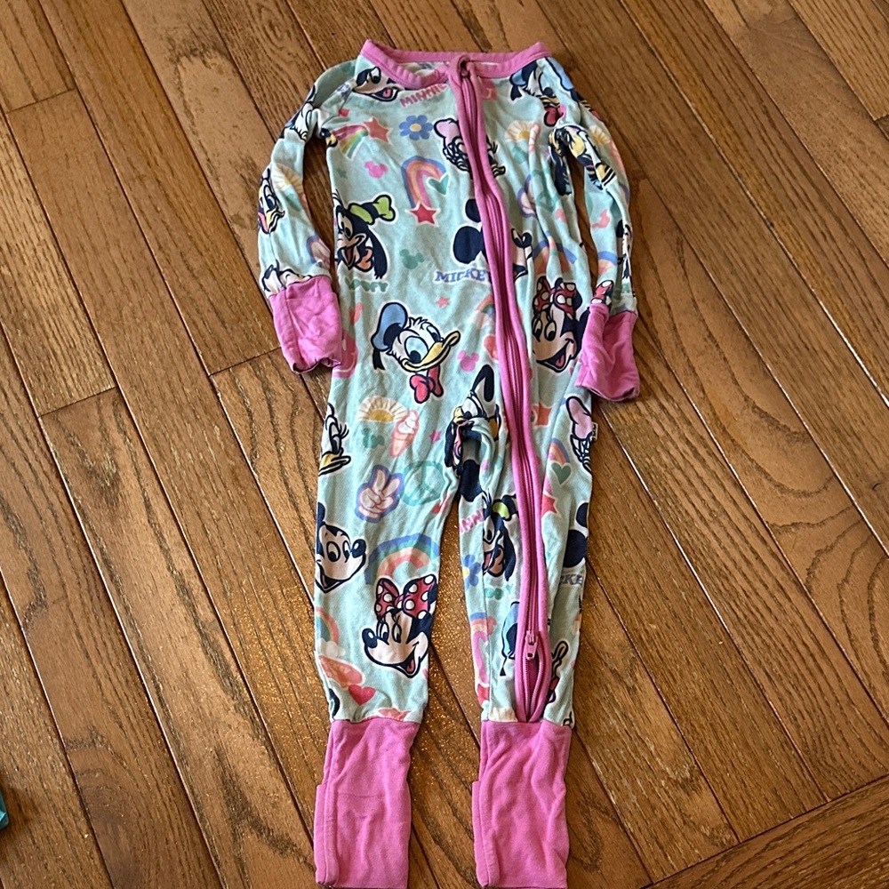 Little Sleepies Mickey's Clubhouse Zippy - Size 6-12 month